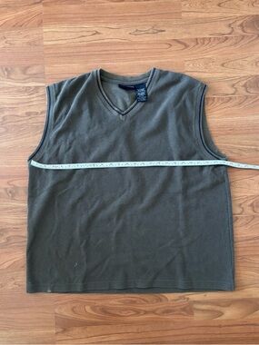Faded Glory Olive V-Neck Sweater Vest XL